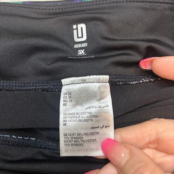 ID Ideology 3X Galaxy Print Flounce Skort Active Tennis Running Skirt NWT - Picture 4 of 7